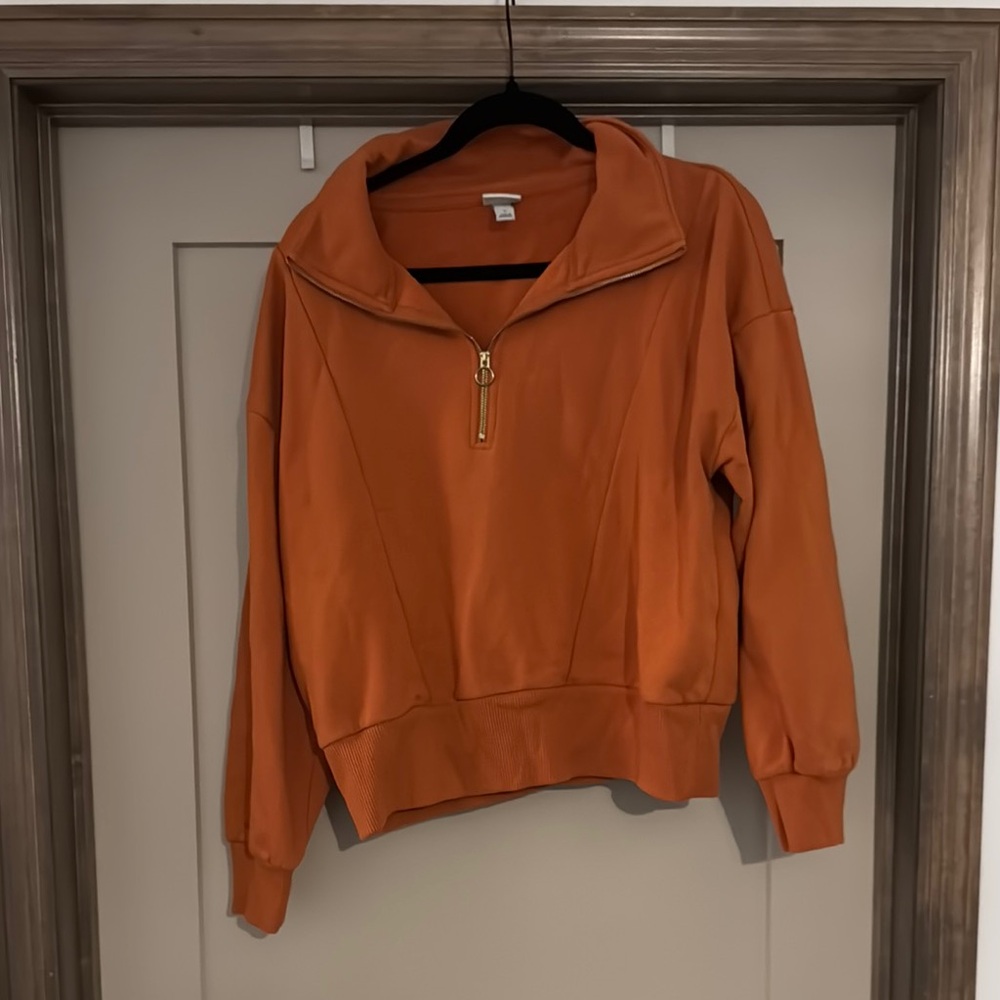 a new day Orange Quarter-Zip Sweatshirt